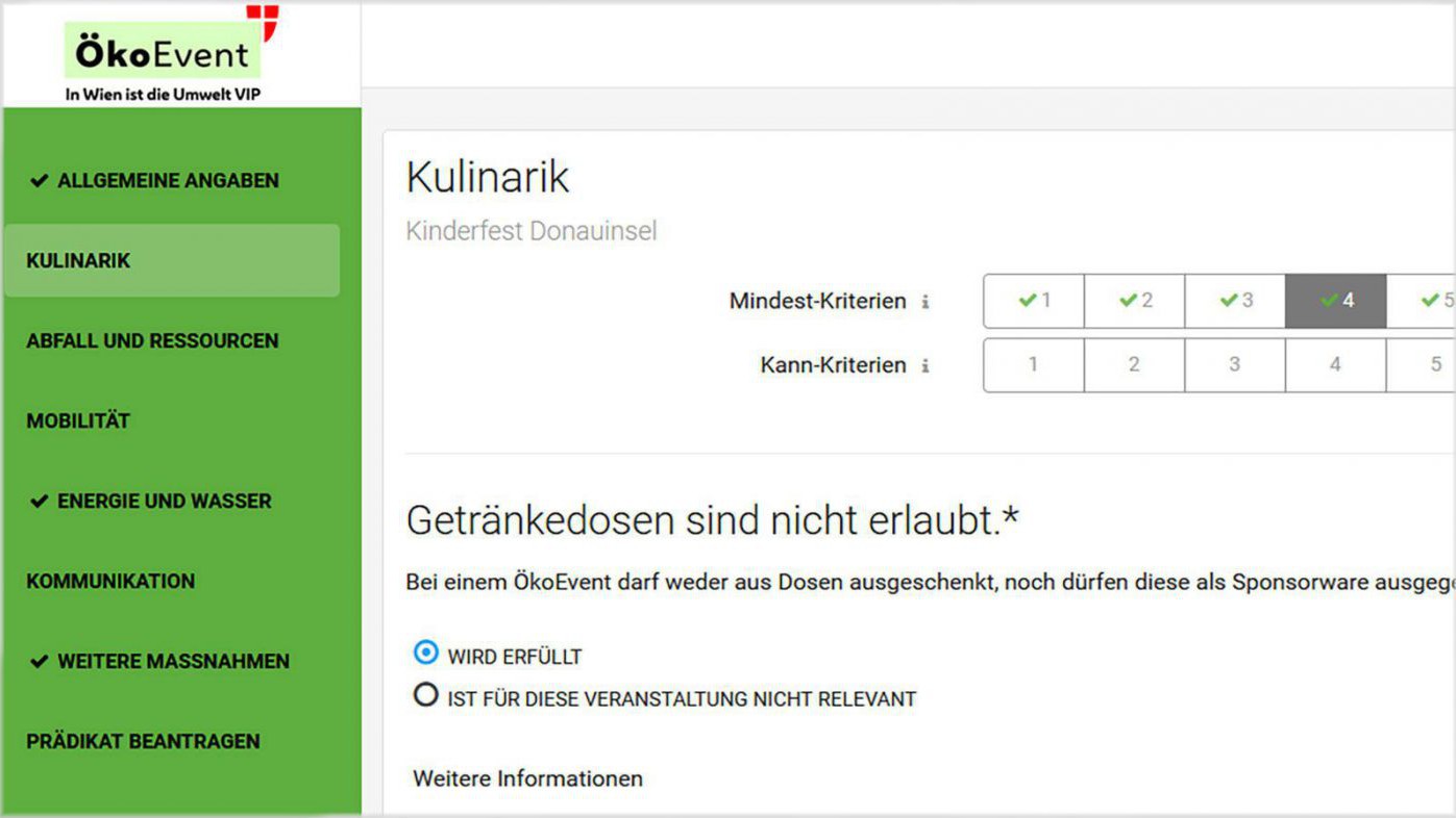 Online Checkliste ÖkoEvent