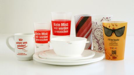 Mehrwegbecher und Mehrweggeschirr
